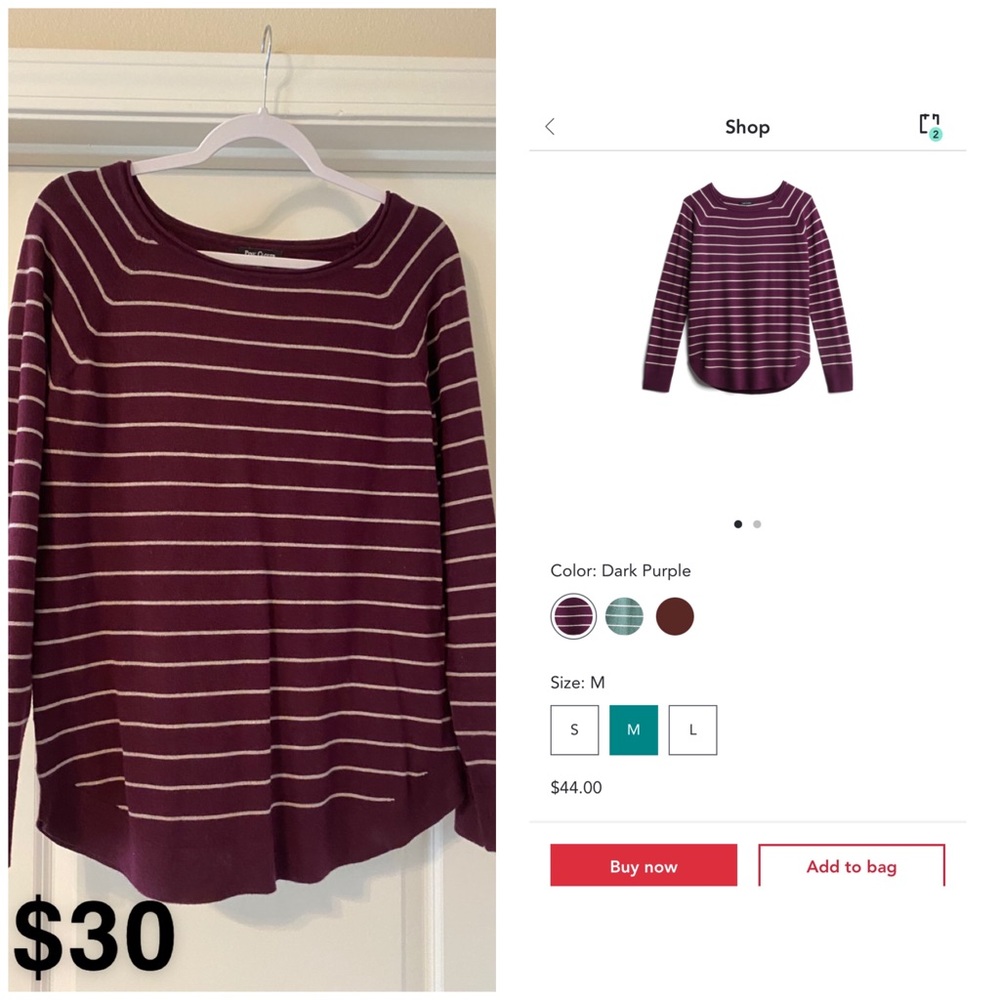 Pink clover sweater